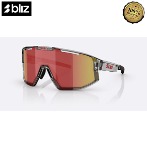 Очки BLIZ Fusion Transparant Dark Grey Brow Red Multi