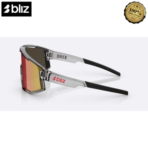 Очки BLIZ Fusion Transparant Dark Grey Brow Red Multi