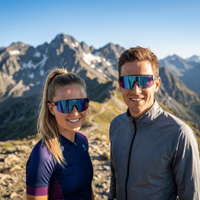 Очки BLIZ P005 Matte Black Nano Optics Violet Blue Multi